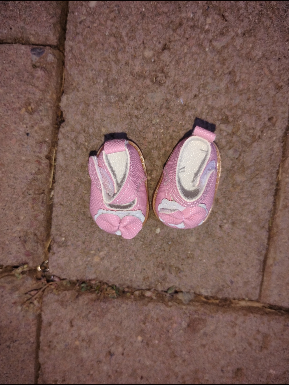 Pink Baby Girl Bow Slip-On Shoes Labubu Doll Clothes